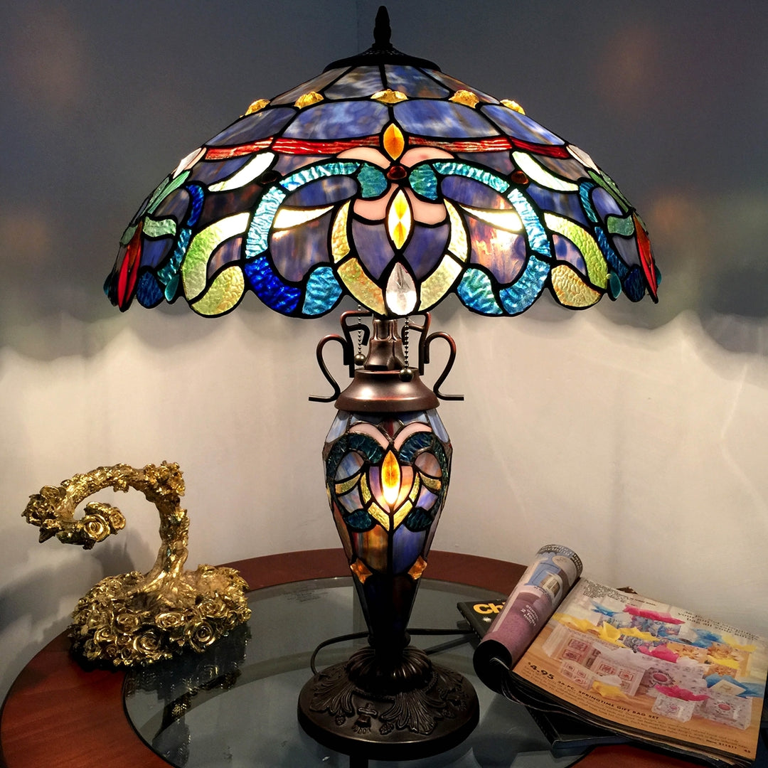 CH18091PV18-DT3 Double Lit Table Lamp