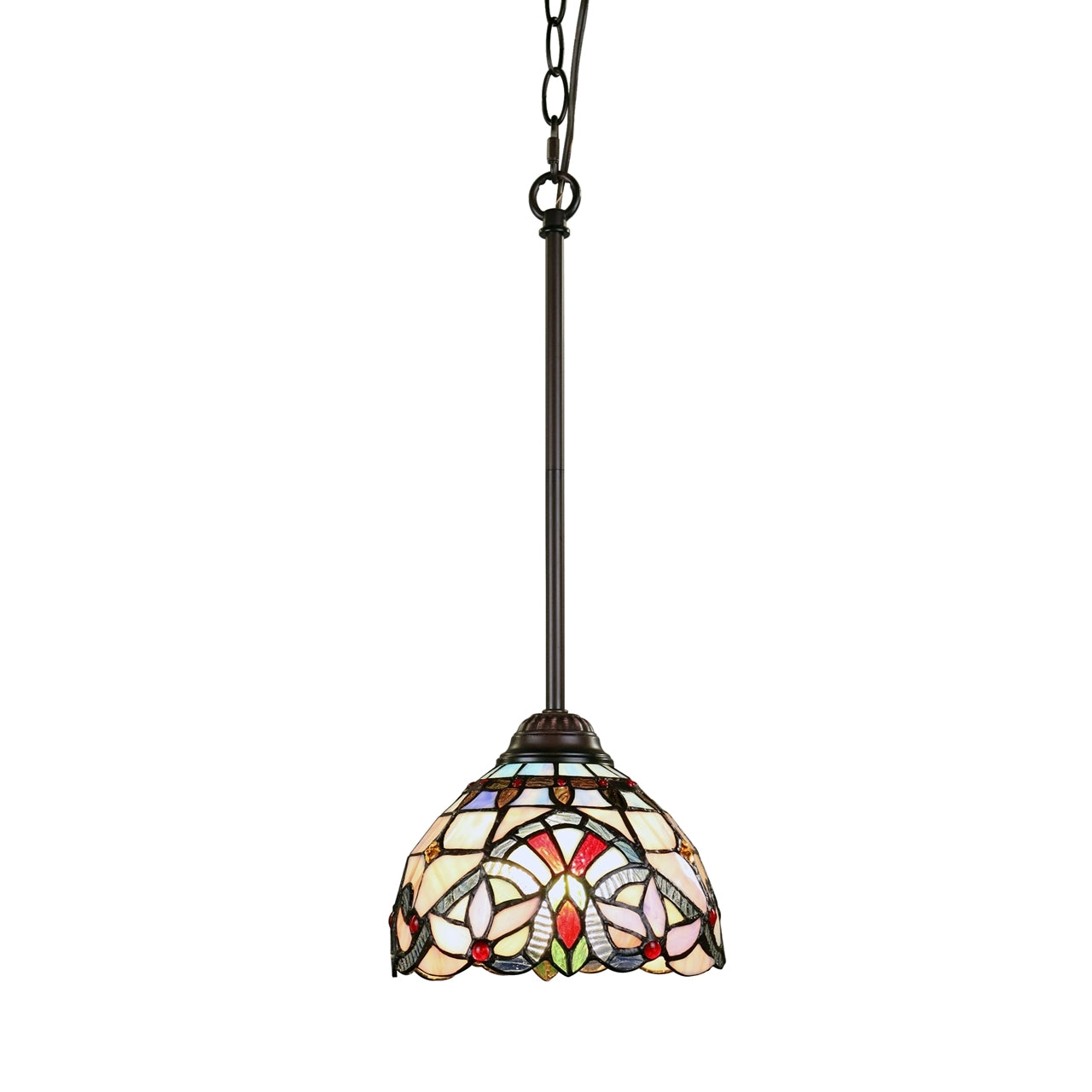 Chloe Lighting Solbi Contemporary 1 Light Chrome Mini Pendant Ceiling Fixture 6 