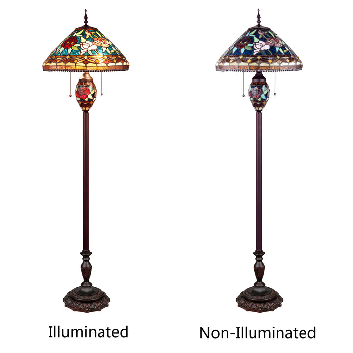 CH11309FR18-DF3 Roses Floor Lamp