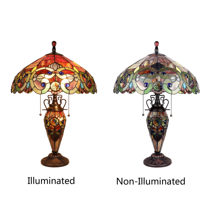 CH18648SV18-DT3 Double Lit Table Lamp