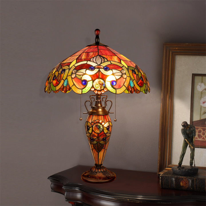 CH18648SV18-DT3 Double Lit Table Lamp
