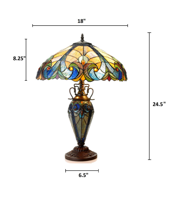 CH18780VA18-DT3 Double Lit Table Lamp