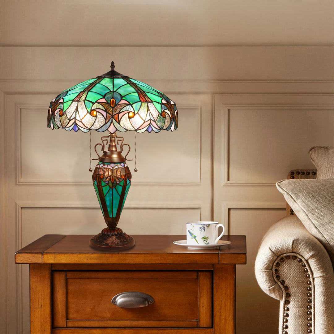 CH18780VG18-DT3 Double Lit Table Lamp