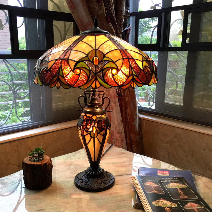 CH18780VI18-DT3 Double Lit Table Lamp