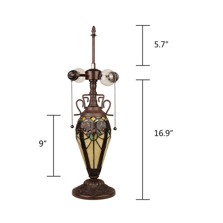 CH18780VI18-DT3 Double Lit Table Lamp