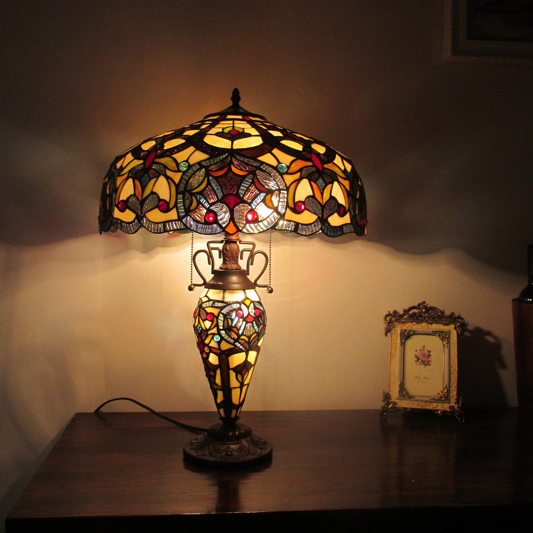 CH33473IV18-DT3 Double Lit Table Lamp