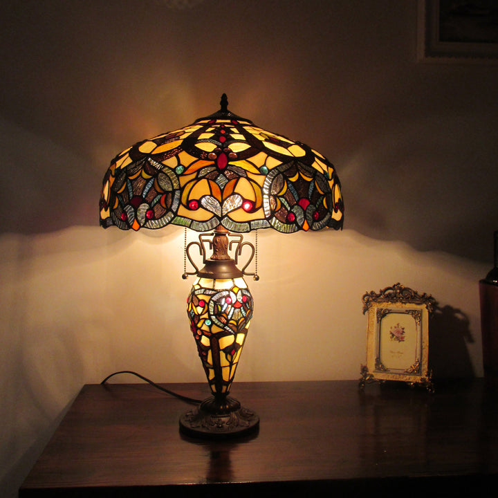 CH33473IV18-DT3 Double Lit Table Lamp