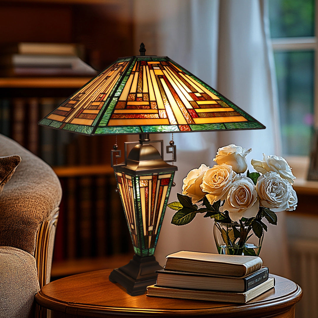 CH3T118GM16-DT3 Double Lit Table Lamp