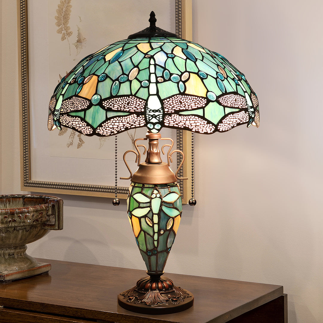 CH3T524GD16-DT3 Double Lit Table Lamp