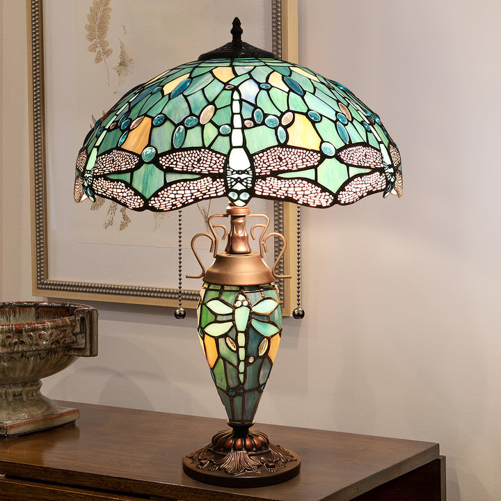 CH3T524GD16-DT3 Double Lit Table Lamp