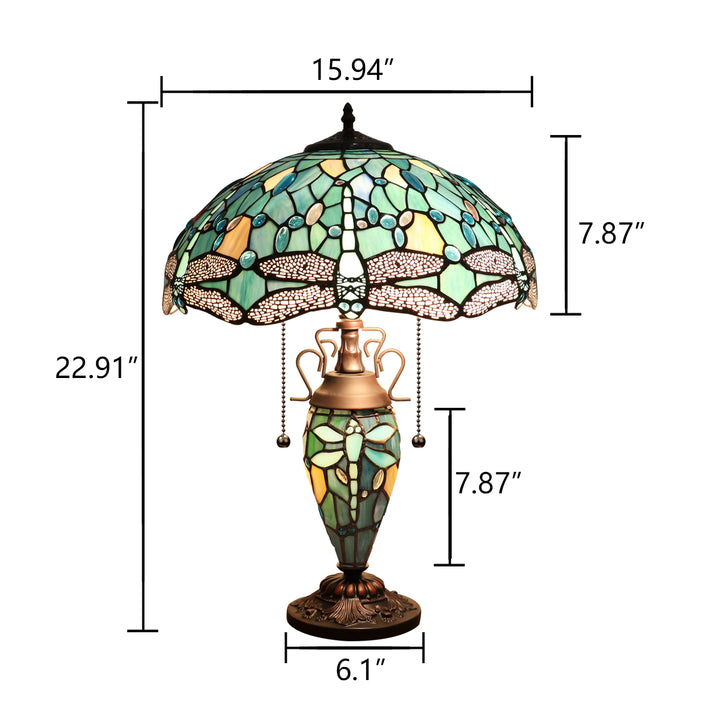 CH3T524GD16-DT3 Double Lit Table Lamp