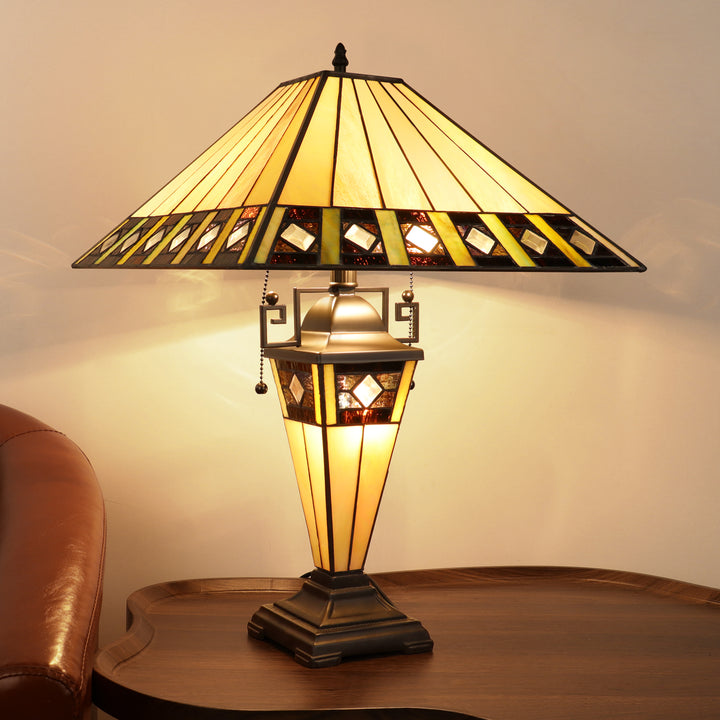 CH3T993MA16-DT3 Double Lit Table Lamp