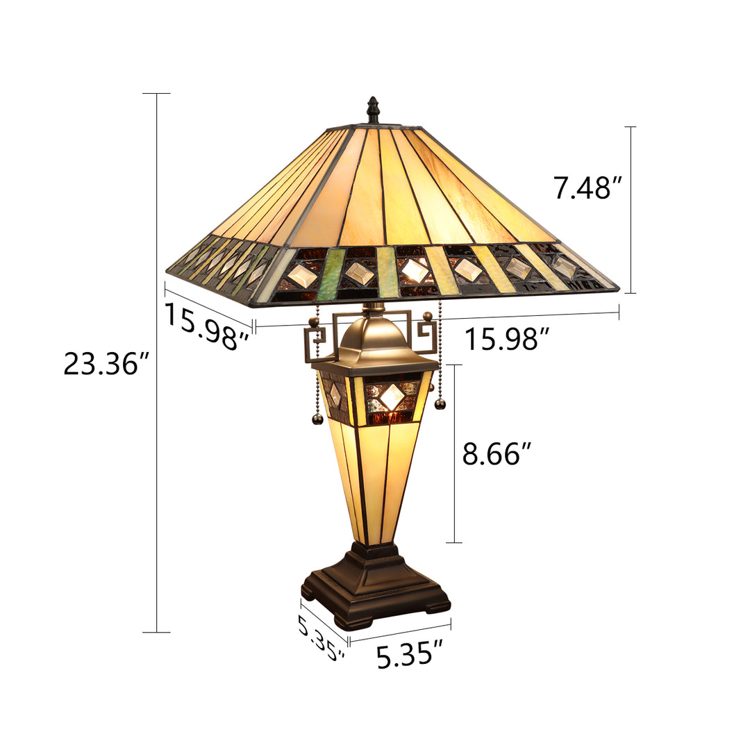 CH3T993MA16-DT3 Double Lit Table Lamp