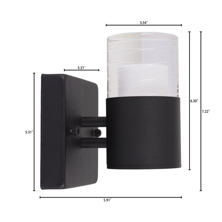 CH7Q001BK07-LW1 LED In/Outdoor Wall Sconce