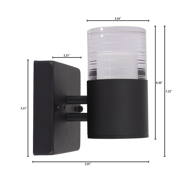 CH7Q037BK07-LW1 LED In/Outdoor Wall Sconce