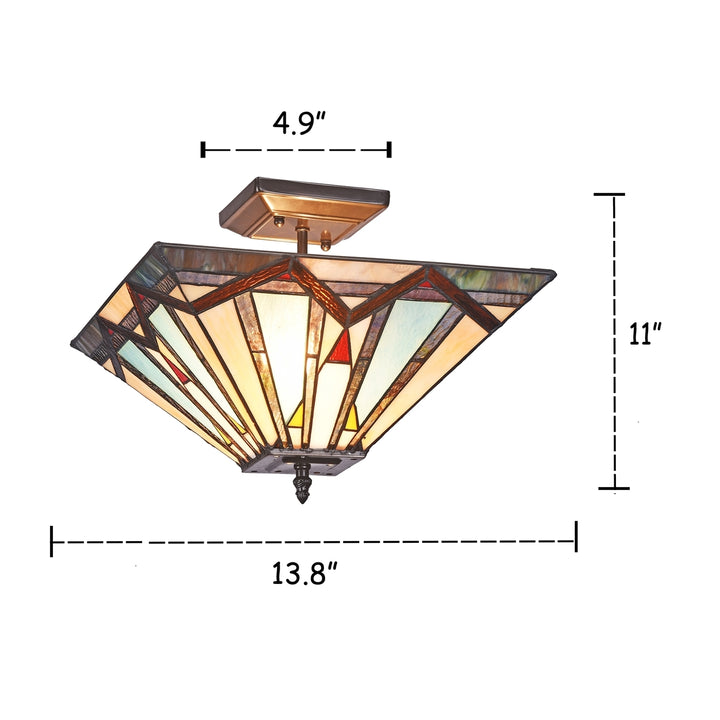 CH3T168BM14-UF2 Semi-Flush Ceiling Fixture