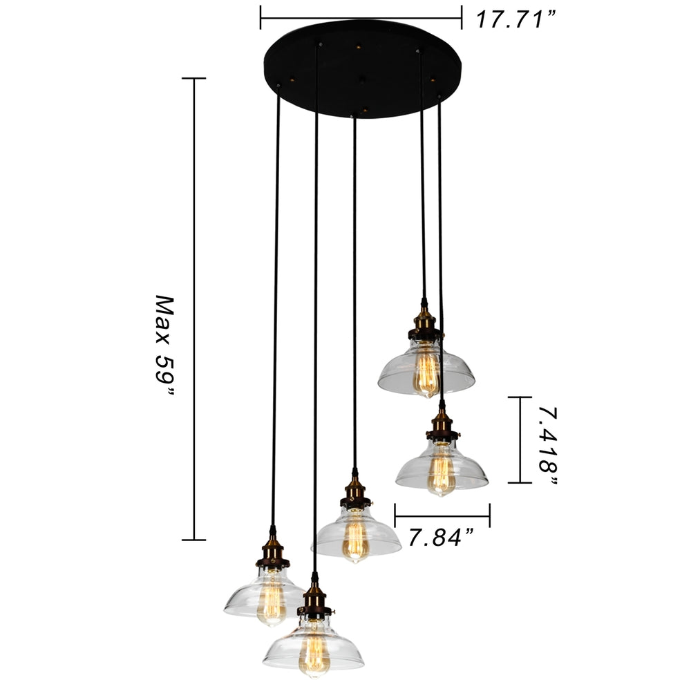 CH6D802BK18-DP5 Large Pendant