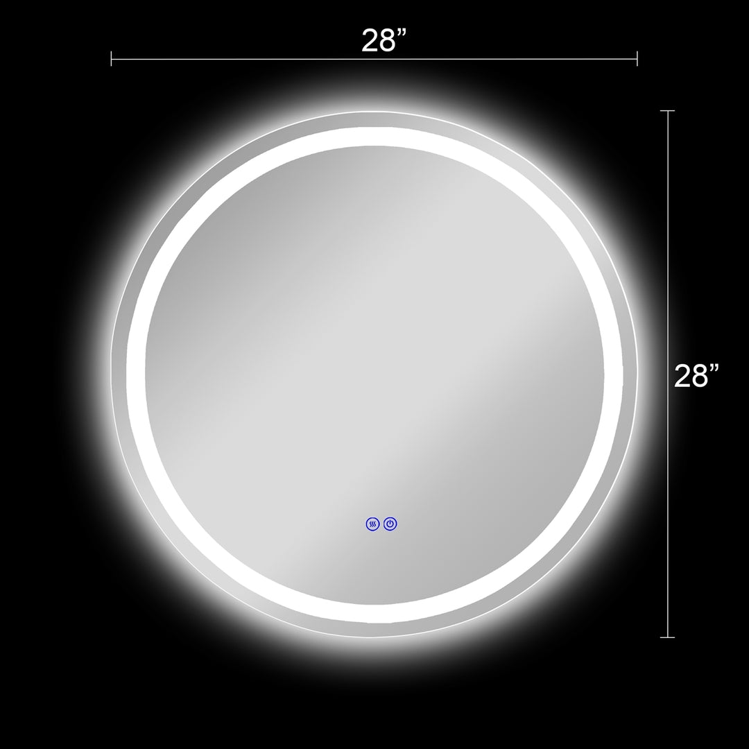 CH9M042BL28-RND LED Mirror