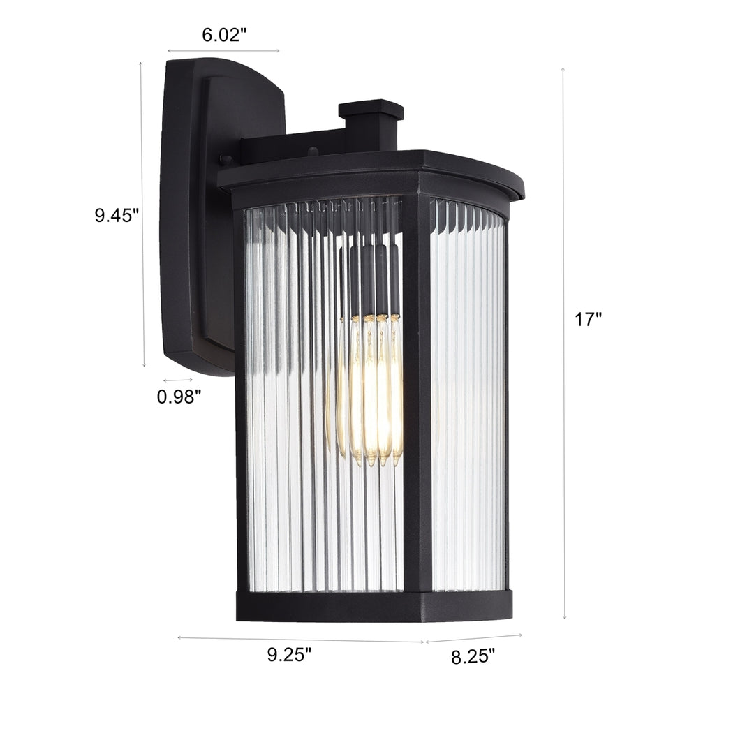 CH2S207BK17-OD1 Outdoor Wall Sconce