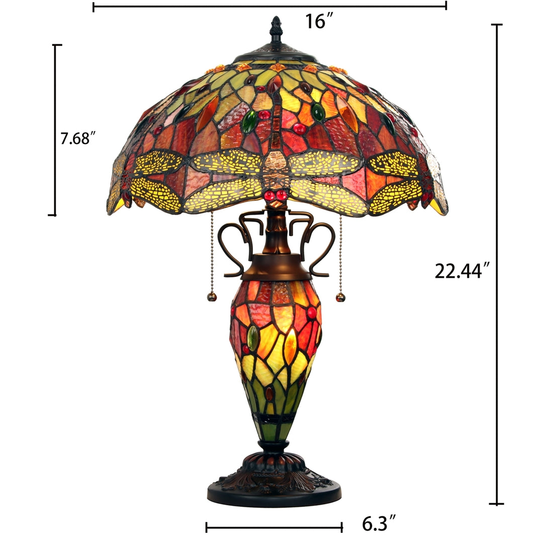 CH3T471RD16-DT3 Double Lit Table Lamp