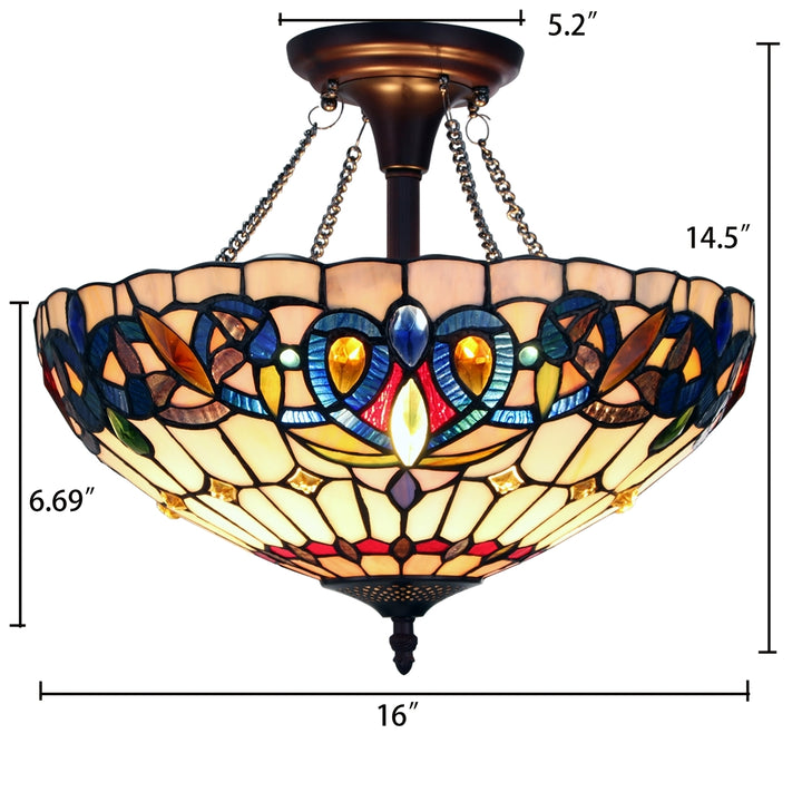 CH3T353BV16-UF2 Semi-Flush Ceiling Fixture