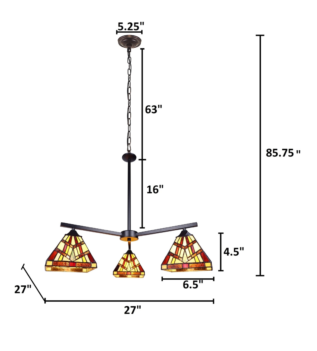 CH3T523BM27-EE3 Mini Chandelier