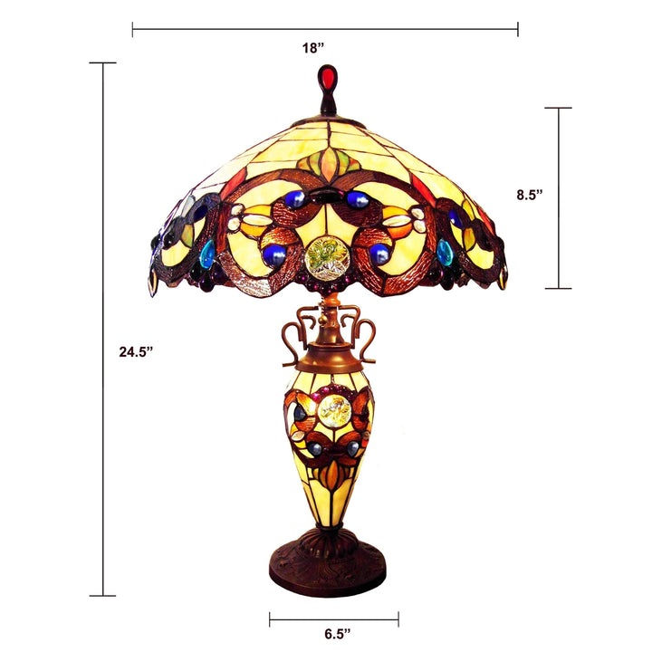 CH18648AV18-DT3 Double Lit Table Lamp