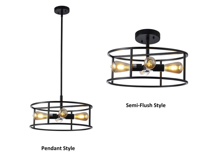 CH6H401BK18-SF4 Semi-flush Ceiling Fixture