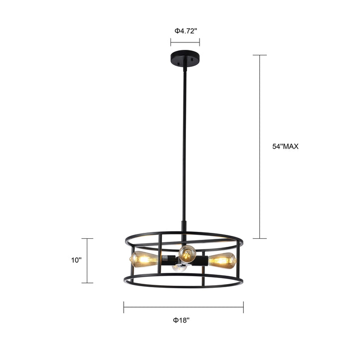 CH6H401BK18-SF4 Semi-flush Ceiling Fixture