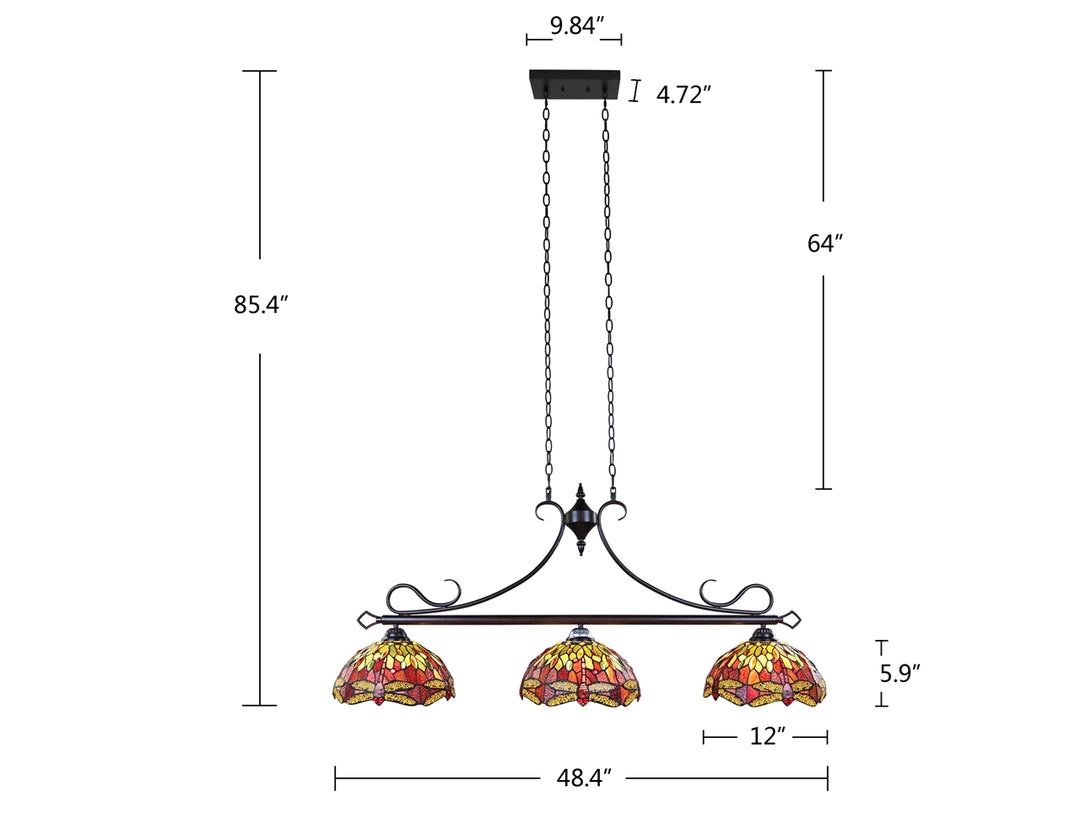 CH3T471RD48-IL3 Island Pendant