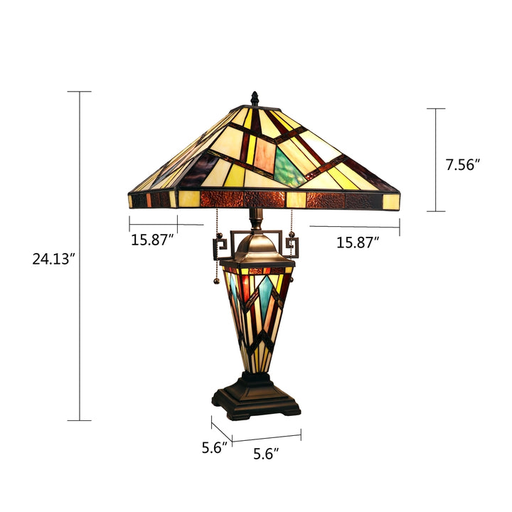 CH3T523BM16-DT3 Double Lit Table Lamp