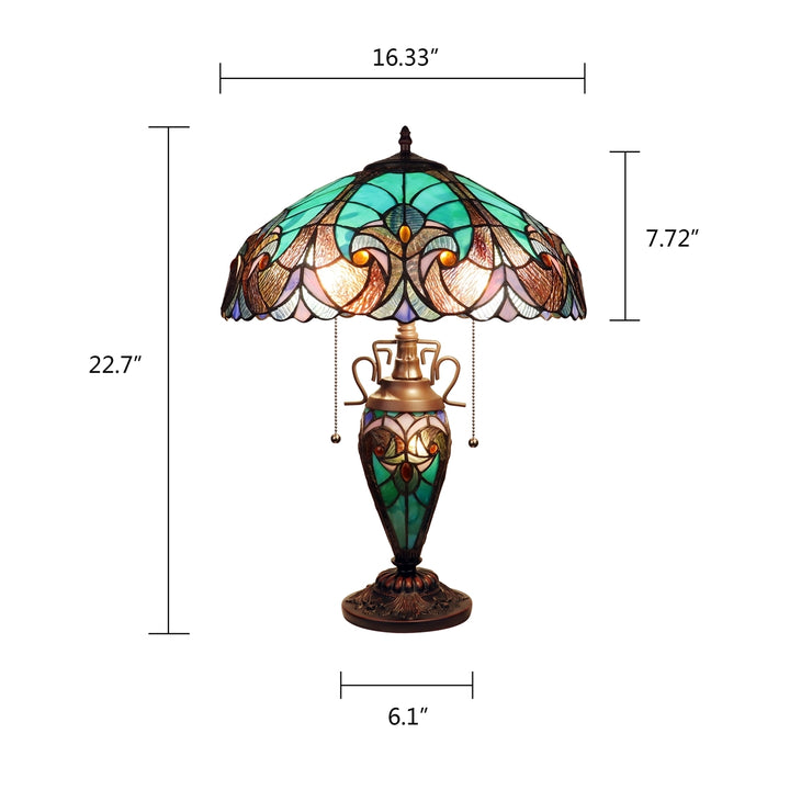 CH16780VG16-DT3 Double Lit Table Lamp