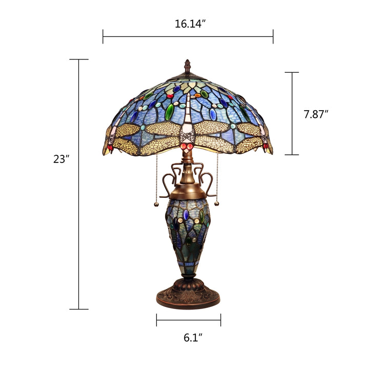 CH3T524BD16-DT3 Double Lit Table Lamp