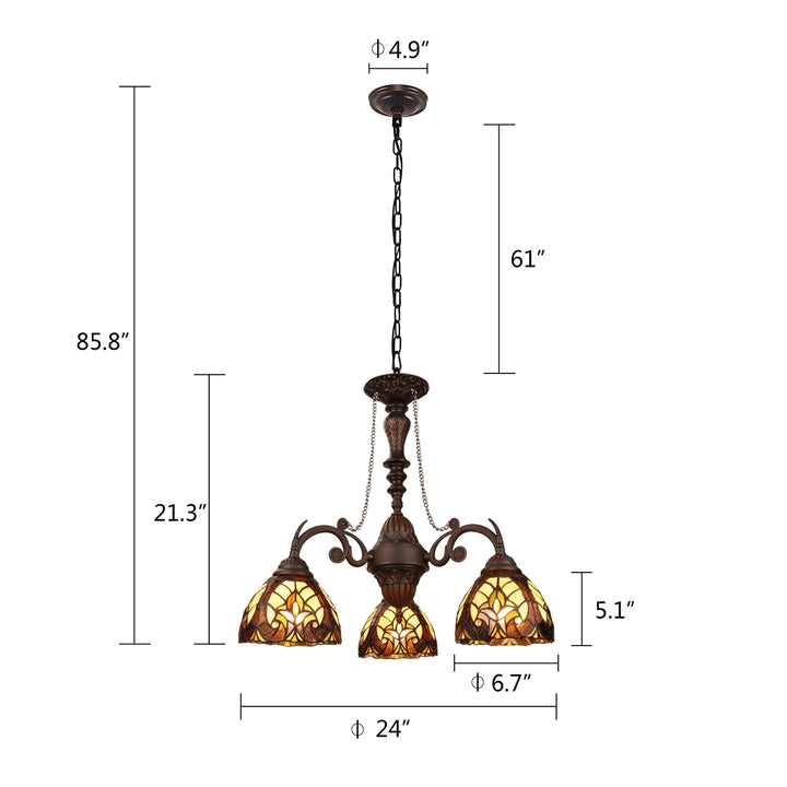 CH18780VI24-DC3 Mini Chandelier