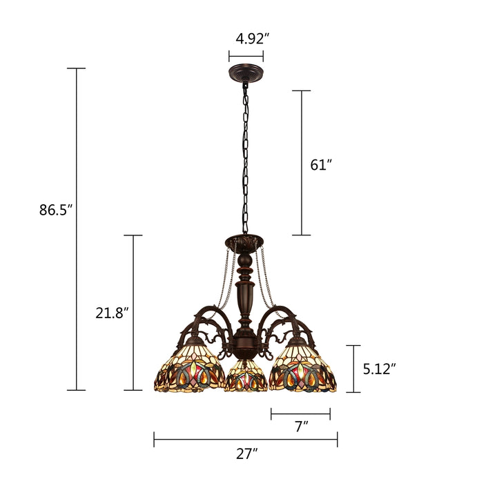 CH3T353BV27-DC5 Large Chandelier