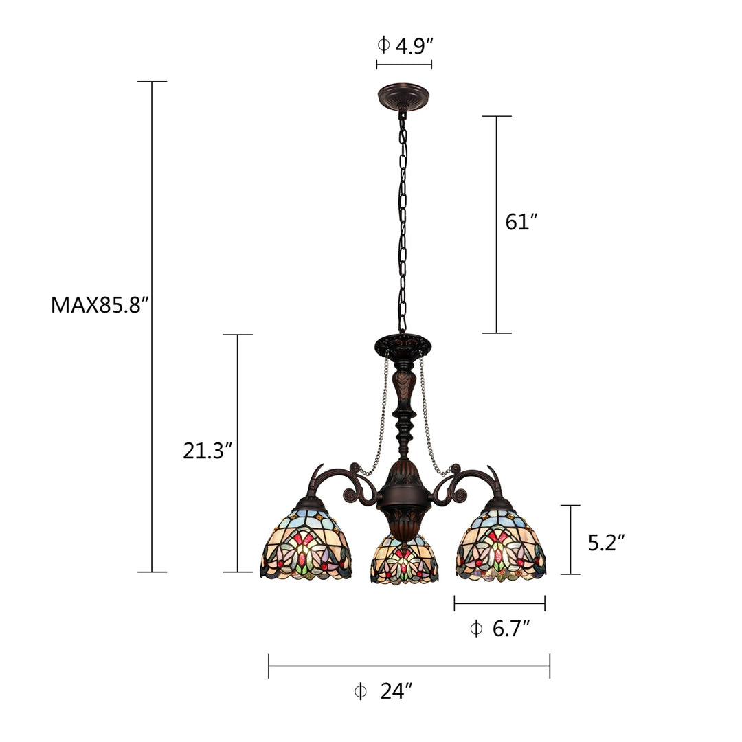 CH3T381VB24-DC3 Mini Chandelier