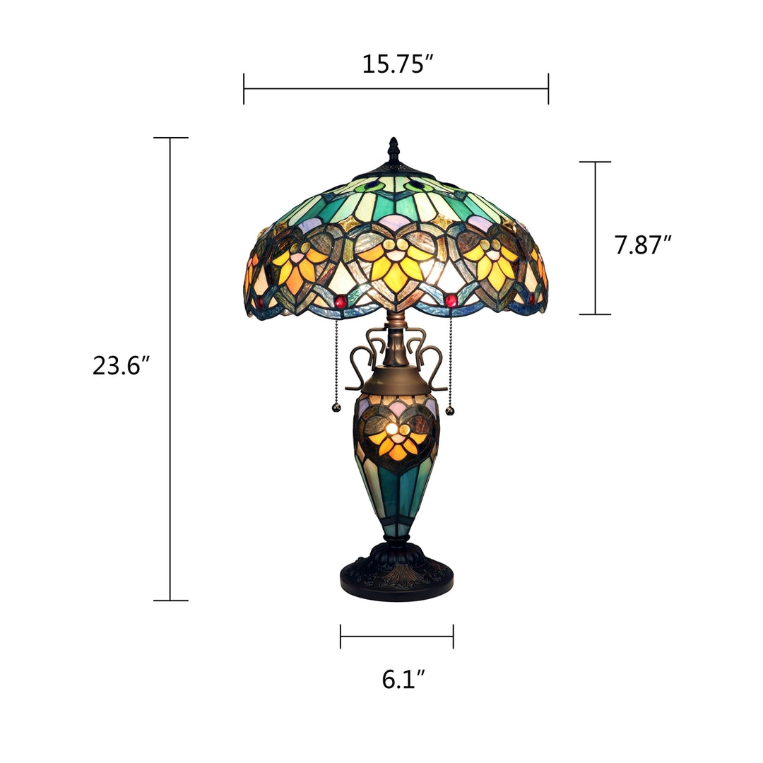 CH3T576GV16-DT3 Double Lit Table Lamp