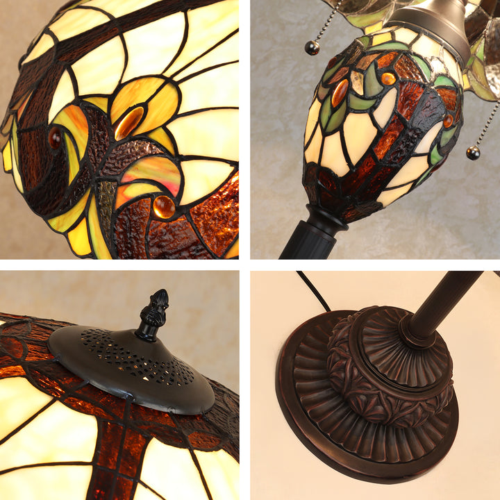 CH18780VI18-DF3 Double Lit Floor Lamp