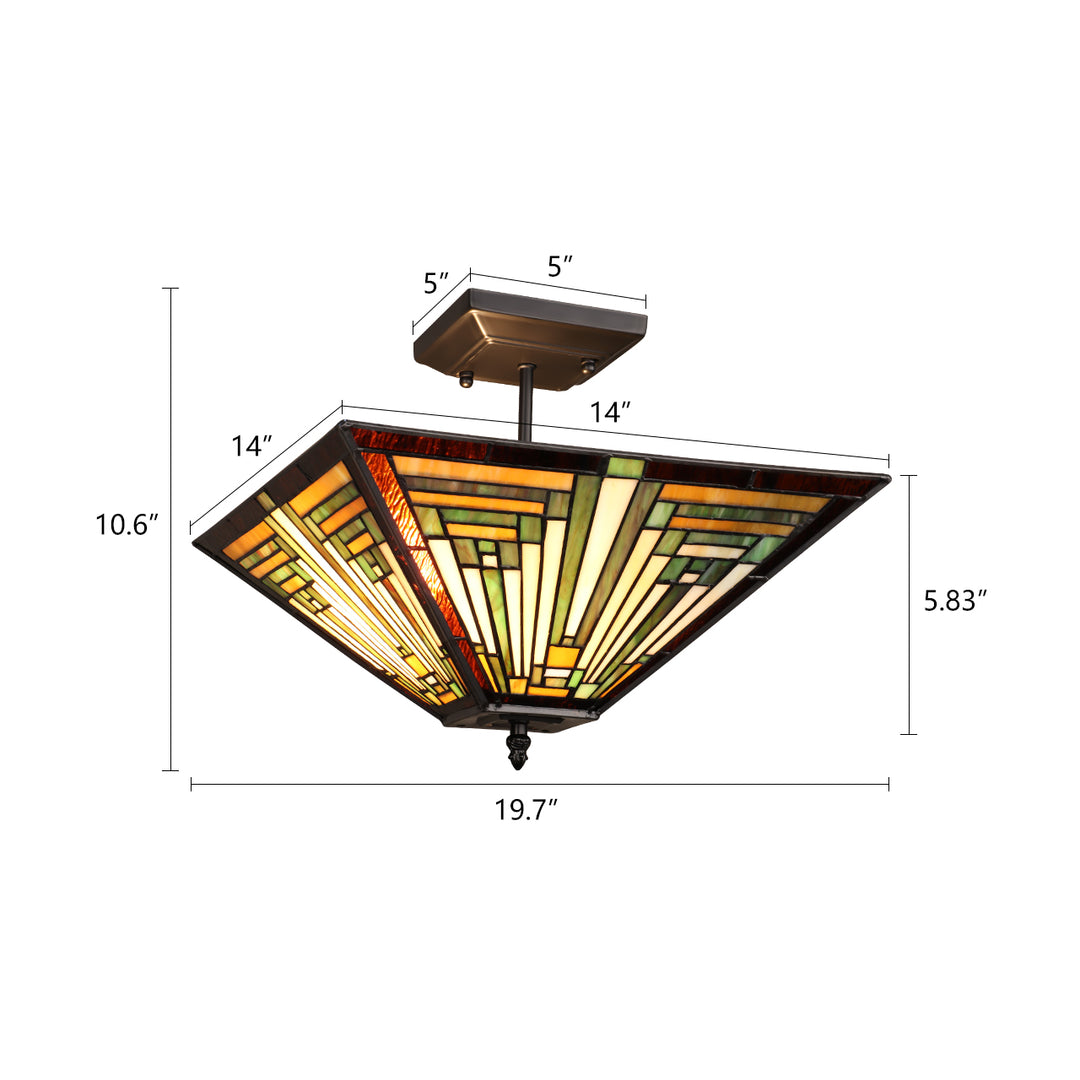CH3T118AM14-UF2 Semi-Flush Ceiling Pendant