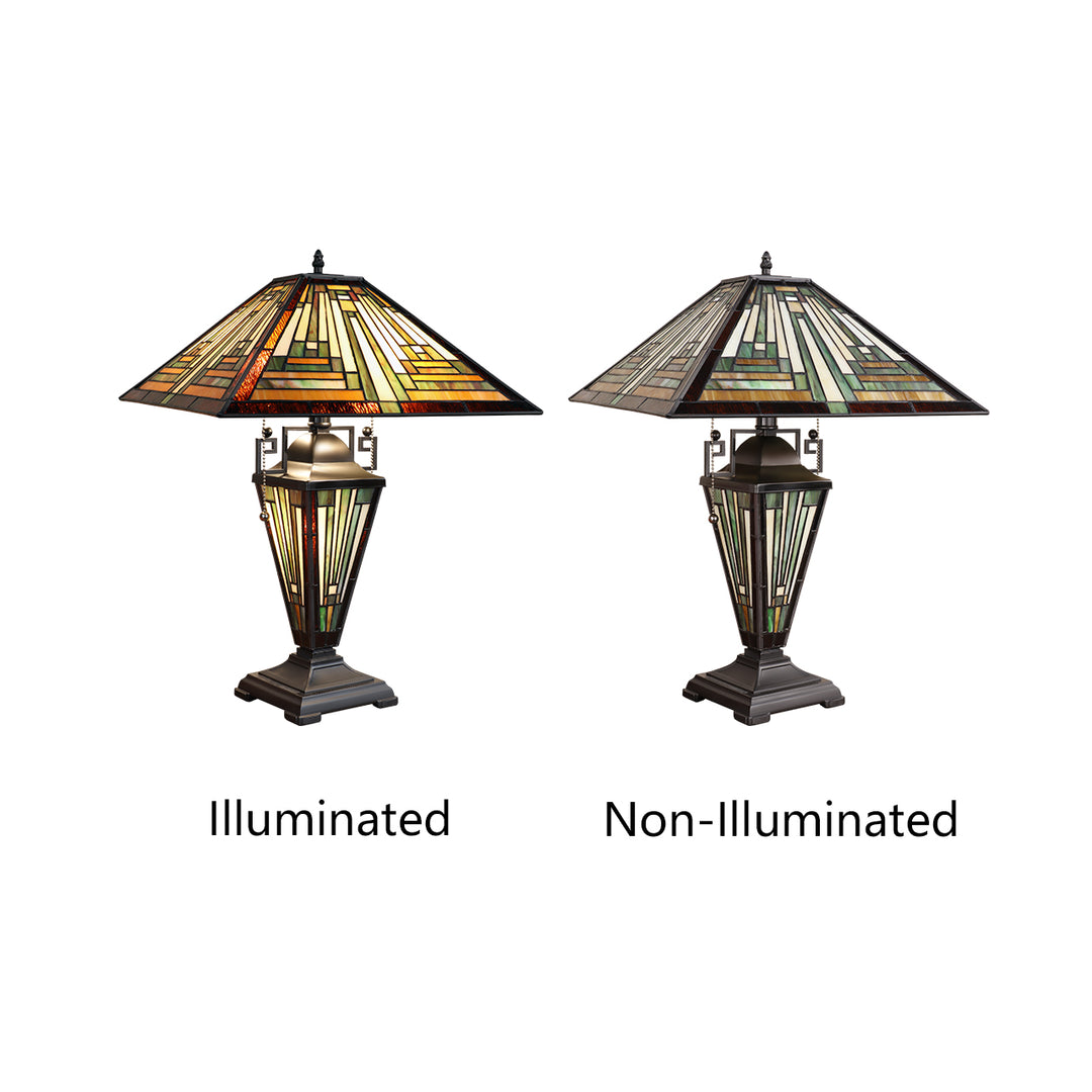 CH3T118AM16-DT3 Double Lit Table Lamp