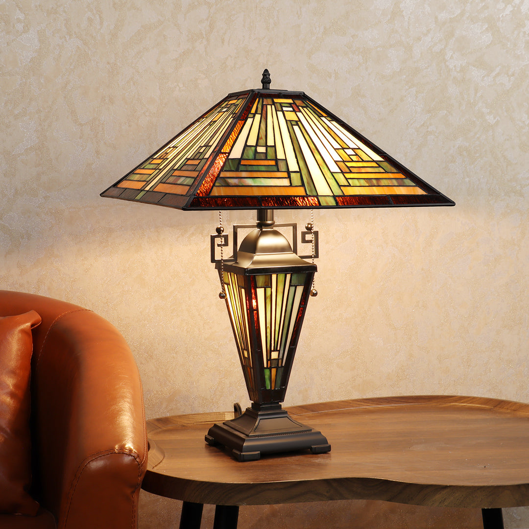 CH3T118AM16-DT3 Double Lit Table Lamp