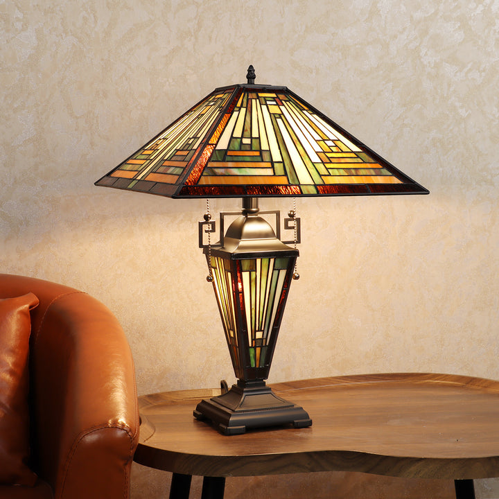 CH3T118AM16-DT3 Double Lit Table Lamp