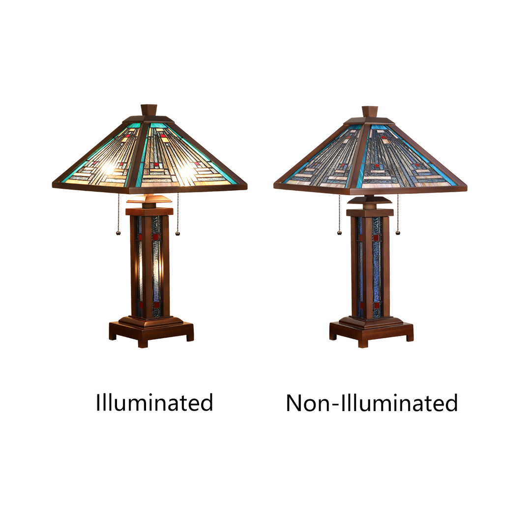 CH3T359DW15-DT3 Double Lit Table Lamp