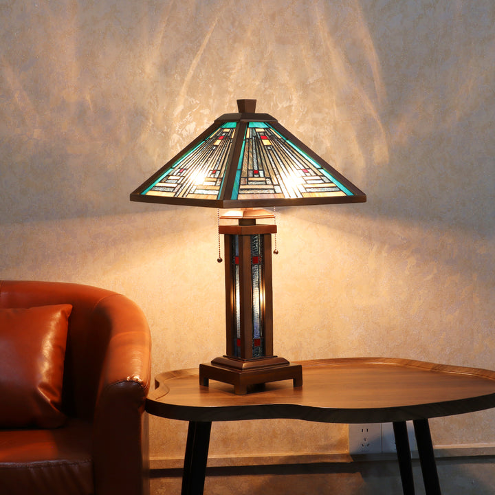 CH3T359DW15-DT3 Double Lit Table Lamp