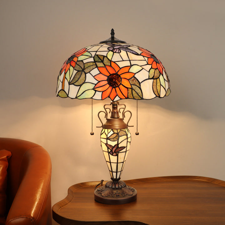 CH3T617OF16-DT3 Double Lit Table Lamp
