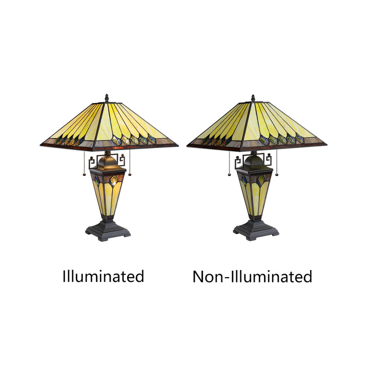 CH3T994BG16-DT3 Double Lit Table Lamp