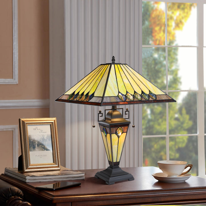 CH3T994BG16-DT3 Double Lit Table Lamp