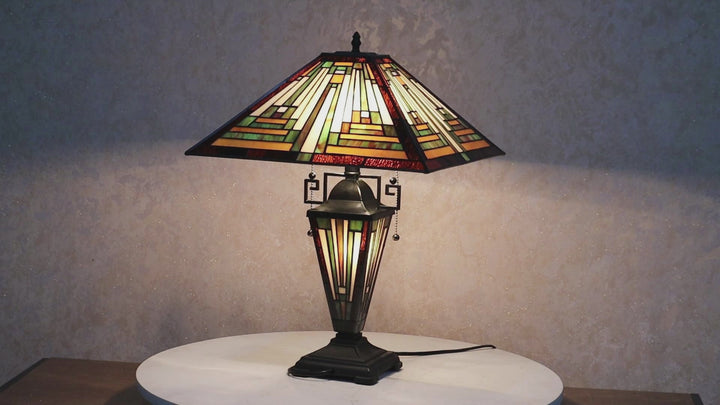 CH3T118AM16-DT3 Double Lit Table Lamp