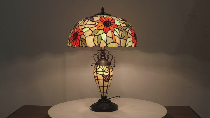 CH3T617OF16-DT3 Double Lit Table Lamp