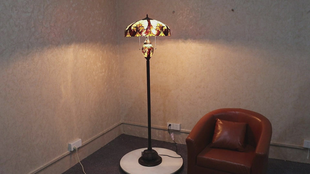 CH18780VI18-DF3 Double Lit Floor Lamp